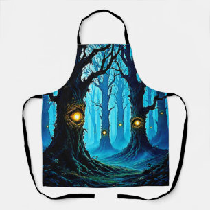Dark Fantasy Eyeball Forest Design Apron