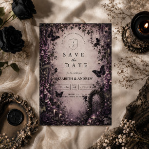 Dark Fantasy Fairy Goth Wedding Save The Date