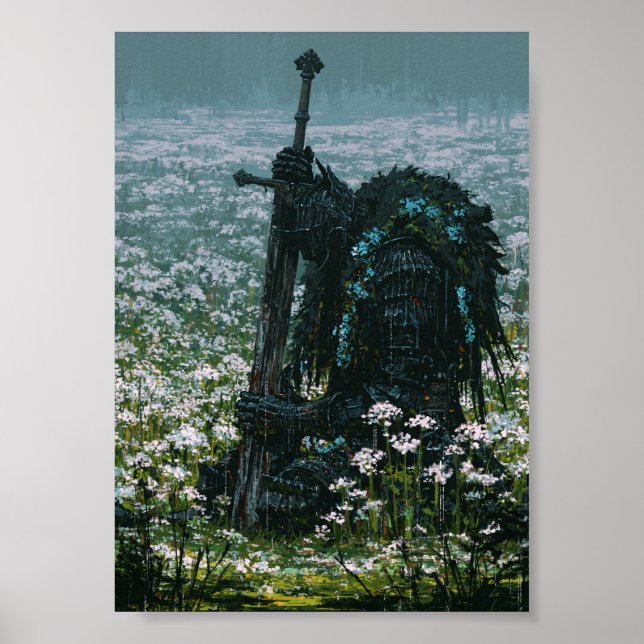 Dark Fantasy Fallen Knight Poster  (Front)