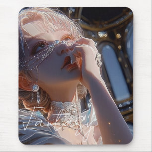 Dark fantasy girl / Aesthetic Mouse Pad
