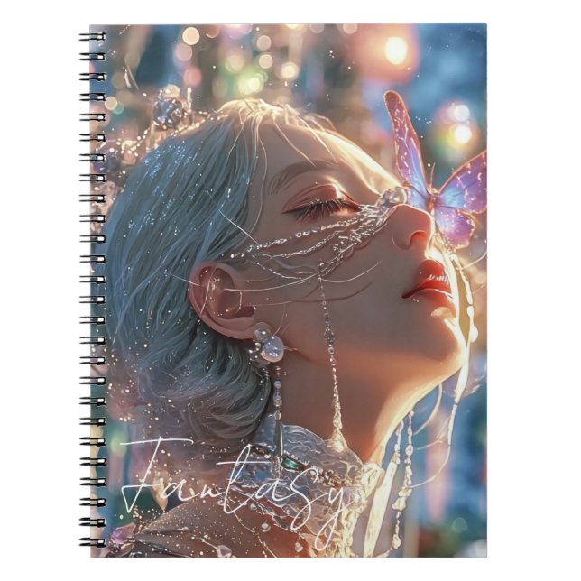 Dark fantasy girl  notebook (Front)