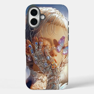 Dark Fantasy Girl - Opal Art Aesthetic iPhone 16 Plus Case