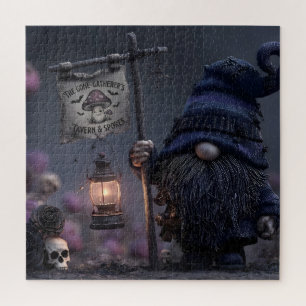 Dark Fantasy Gnome at The Gone-Gatherer's Tavern Jigsaw Puzzle