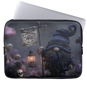 Dark Fantasy Gnome at The Gone-Gatherer's Tavern Laptop Sleeve