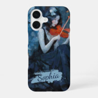 Dark Fantasy Gothic Violinist in Moonlit Garden