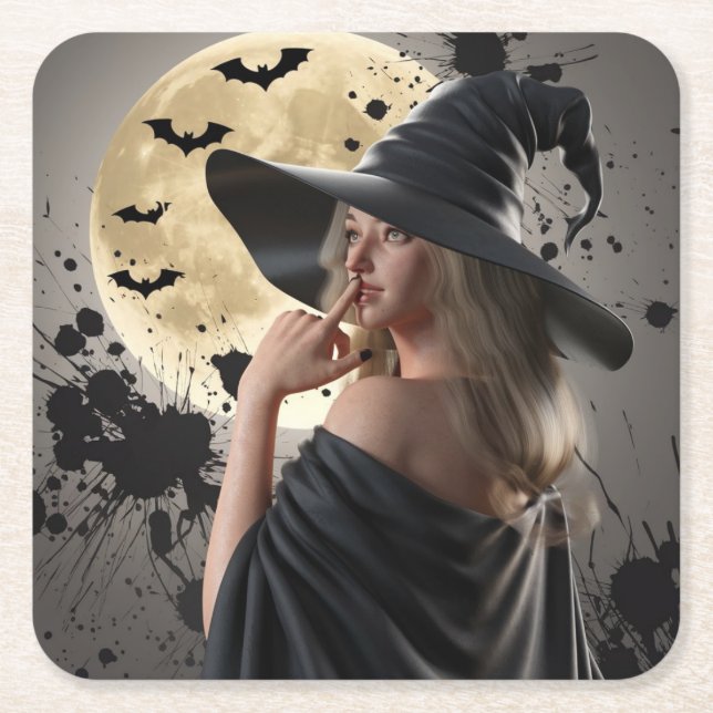 Dark Fantasy Witch Coaster (Front)