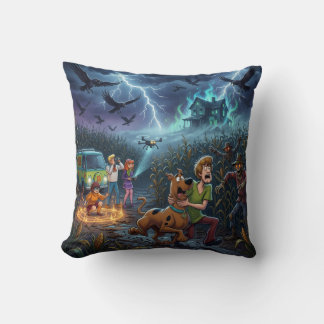 Dark Farmhouse Mystery Tales Throw Pillow