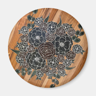 Dark Floral Aimant