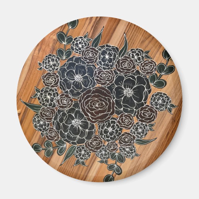 Dark Floral Aimant (Devant)