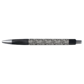 Dark Floral Black Grey Roses Aesthetic Pen