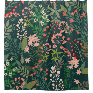 Dark Floral Botanical Seamless Pattern