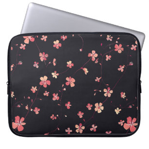 Dark Floral Dream Pattern Laptop Sleeve