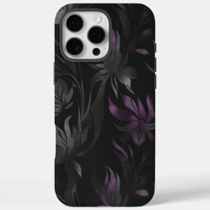 Dark Floral Fantasy-Gothic Purple Elegance iPhone 16 Pro Max Case
