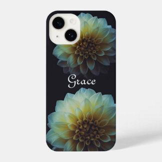 Dark Floral Personalized iPhone Case