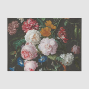 Dark Floral Still Life Tissue Paper