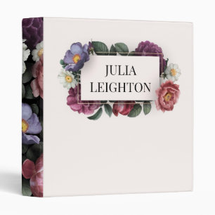 Dark Florals Binder