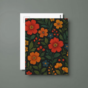 Dark Flower Cottagecore Botanical Floral Moody Postcard
