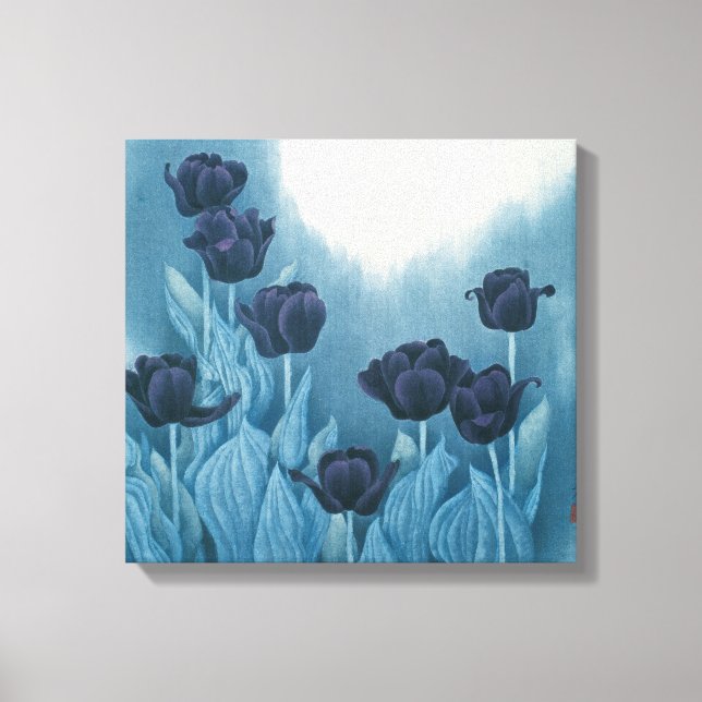Dark Flowers Canvas Print (Front)