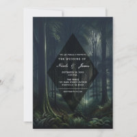 Dark Forest at Twilight Wedding