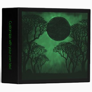 Dark Forest Eclipse Binder, Dark Green Binder