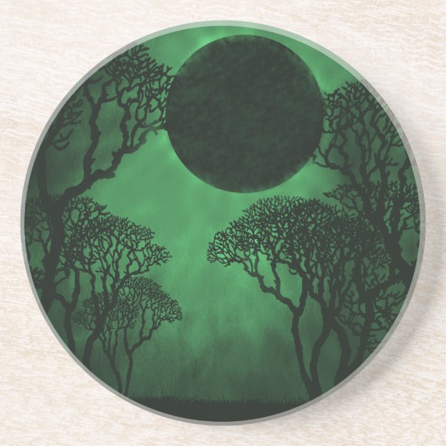 Dark Forest Eclipse Coaster, Green Coaster (Front)