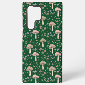 Dark Forest Emerald Fungi Seamless Sophisticated Samsung Galaxy Case