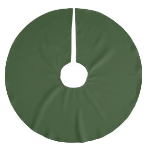 Dark Forest Green Brushed Polyester Tree Skirt