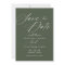 Dark Forest Green Moss | Simple Elegant Script
