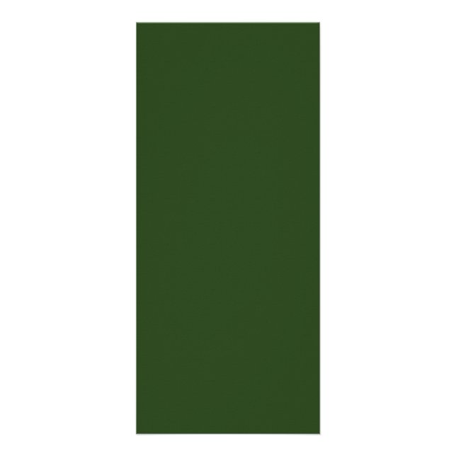 Dark Forest Green Rack Card (Front)