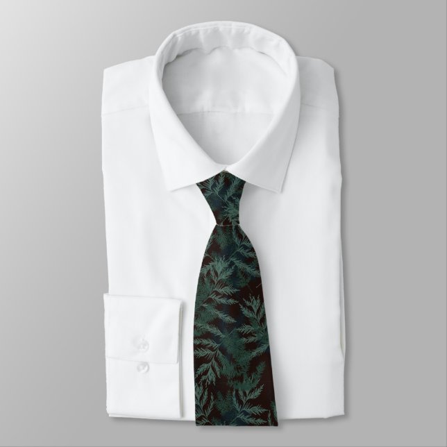 Dark Forest Men's Tie (Tied)
