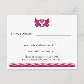 Dark Fuchsia Papal Picado Inséparables RSVP