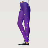 Dark Galaxy Constellation Faux Gold Purple