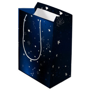  Dark Galaxy With Stars Medium Gift Bag