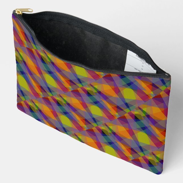 Dark Geometric - Accessories Pouch (Open)