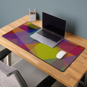 Dark Geometric - Desk Mat