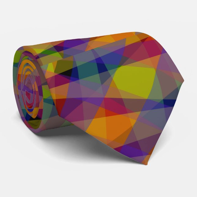 Dark Geometric - Tie (Rolled)