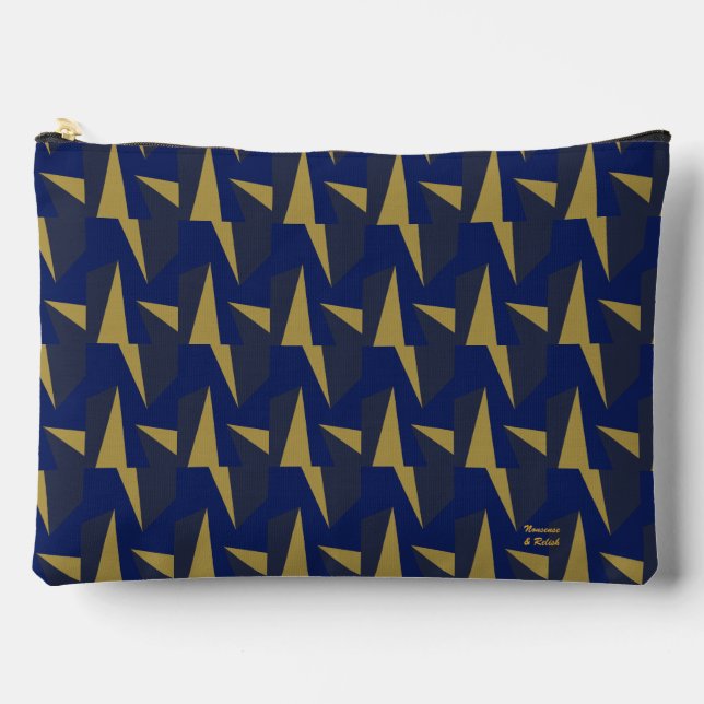 Dark Geometry Accessory Pouch (Front)