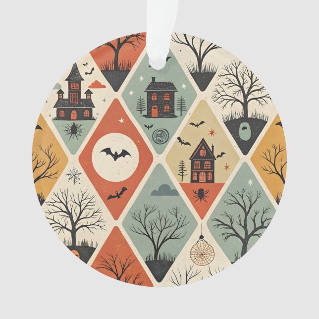 Dark ghost pattern ornament (Front)