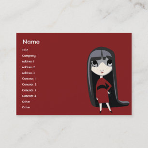 Dark Girl - Chubby Business Card