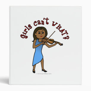 Dark Girl Playing Violin Binder