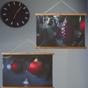 Dark glamour Christmas ornaments Hanging Tapestry