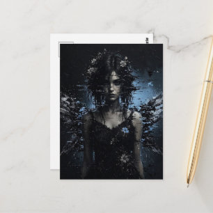 Dark Glitch Fairy  Postcard