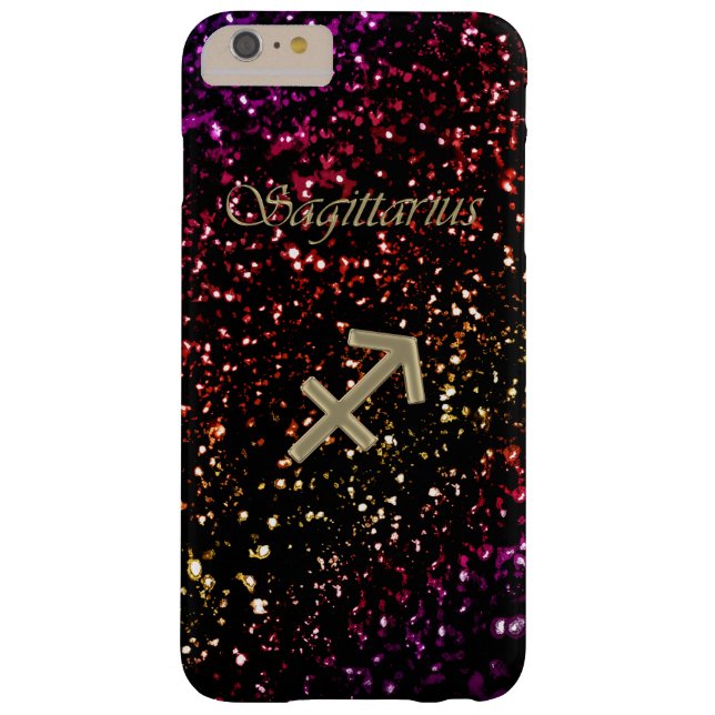 Dark Glitter Zodiac Sagittarius iPhone 6 Plus Case (Back)