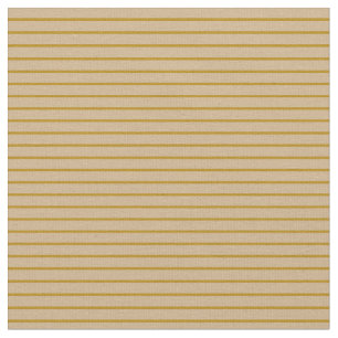 Dark Goldenrod and Tan Stripes Fabric