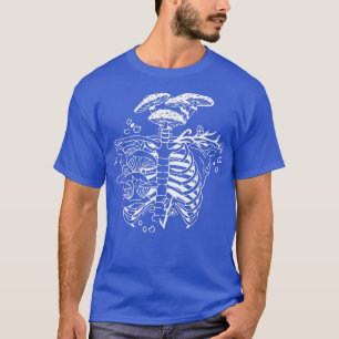 Dark Goth Mushroom Skeleton, Magical Mushroom Love T-Shirt