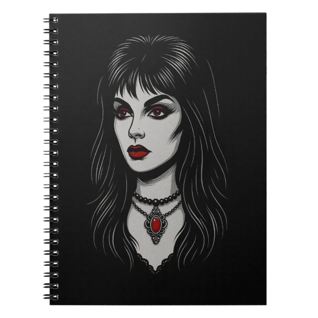 Dark goth woman notebook (Front)