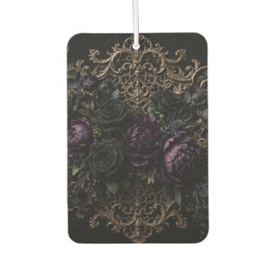 Dark Gothic Baroque Black Roses Placemat Air Freshener