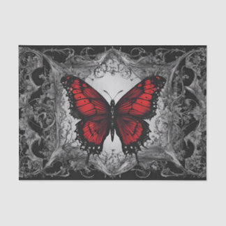 Dark Gothic Butterfly Decoupage Tissue Paper