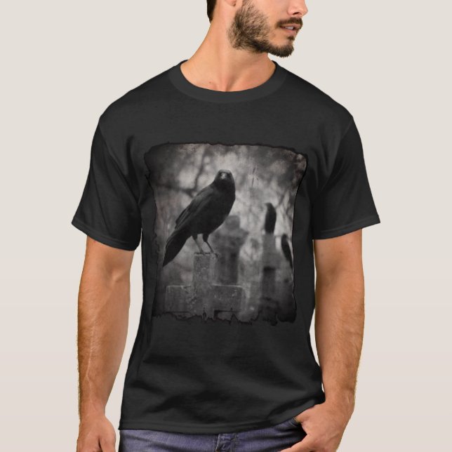 Dark Gothic Crows T-Shirt (Front)
