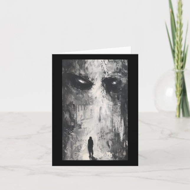 Dark Gothic Demon Path Horror Art Evil Grunge Goth Card (Front)